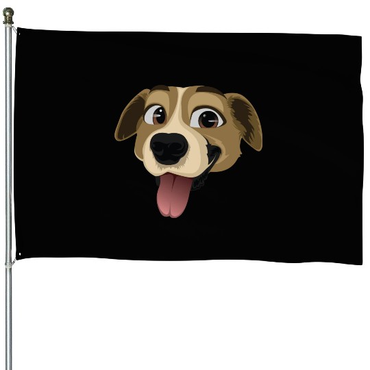 Golden Retriever Happy Dog Owners Pet Lover Gifts House Flags