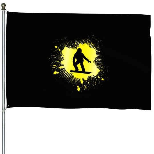 snowboarding House Flags