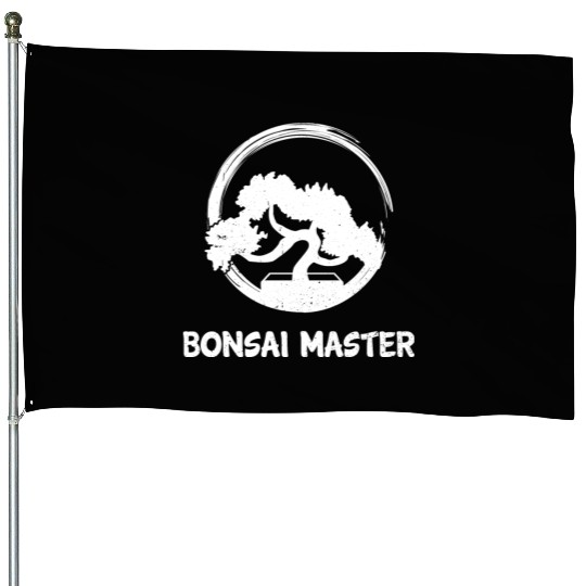 Bonsai Master Cool Japanese Tree Planting Gift House Flags