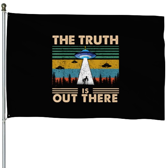 The Truth Is Out There Storm Raid Area 51 Alien House Flags