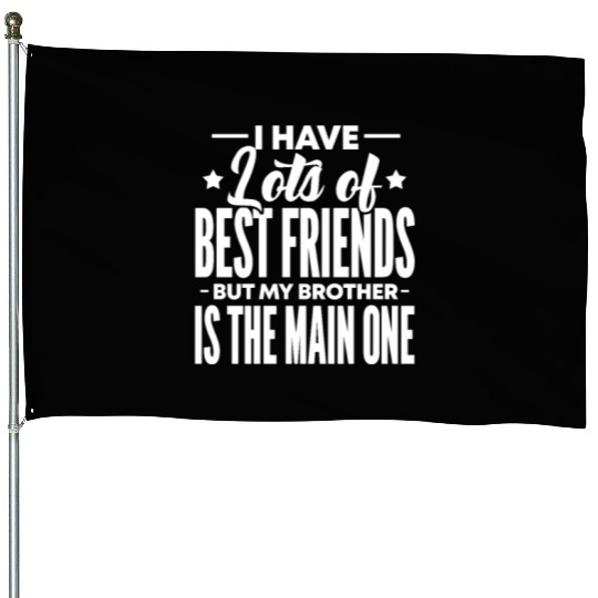 I Have Lots of Best Friends But My Brother Is The House Flags