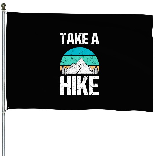Take a Hike House Flags