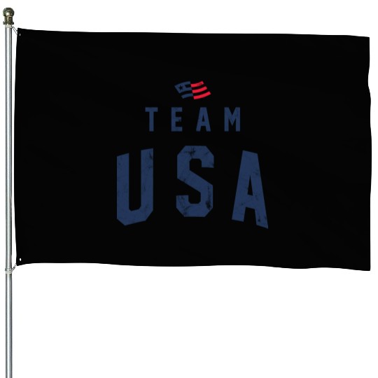 TEAM USA USED LOOK House Flags