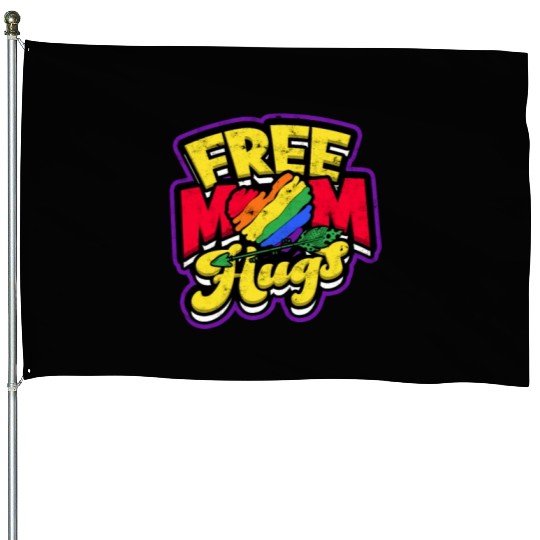 Free mom hugs - mom House Flags