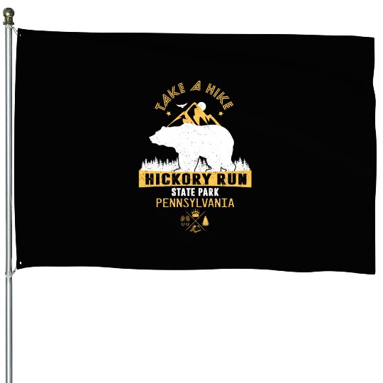 Hickory Run state park Pennsylvania House Flags