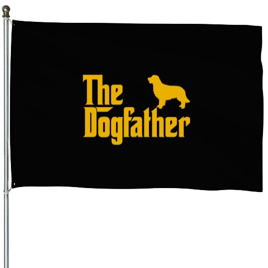 Golden Retriever Dogfather Dog Lover Godfather Sty House Flags