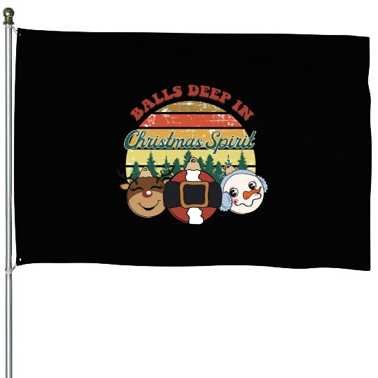 christmas spirit sublimation House Flags