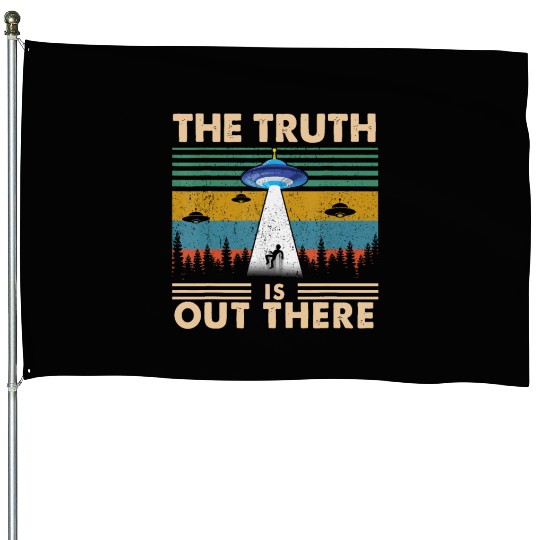 The Truth Is Out There Storm Raid Area 51 Alien House Flags