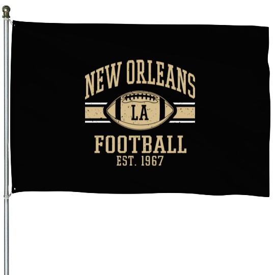 New Orleans Football Vintage Louisiana Nola Saint House Flags
