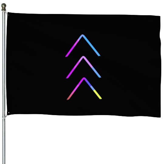 Down Syndrome Awareness 3 Arrow Support House Flags