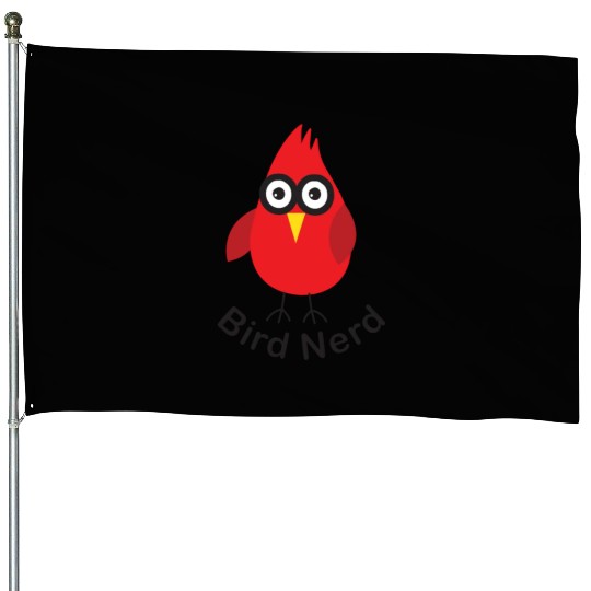 Bird Nerd House Flags