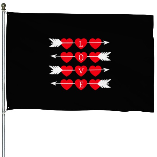 Love Is Love Arrow House Flags