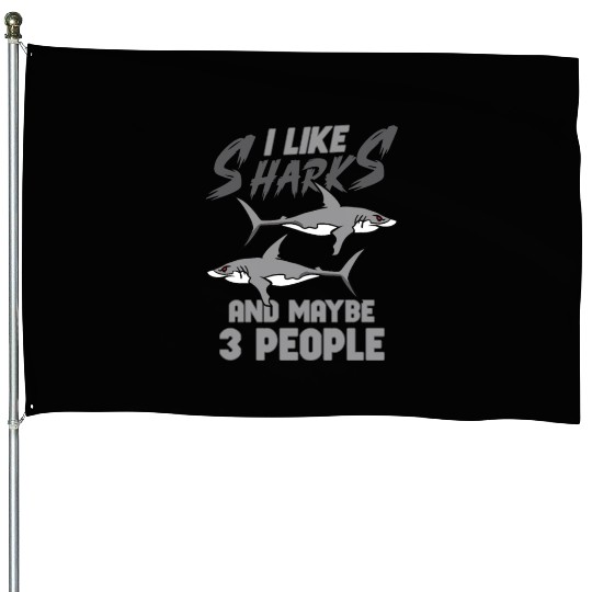 Shark Ocean Predator Sea Creature House Flags