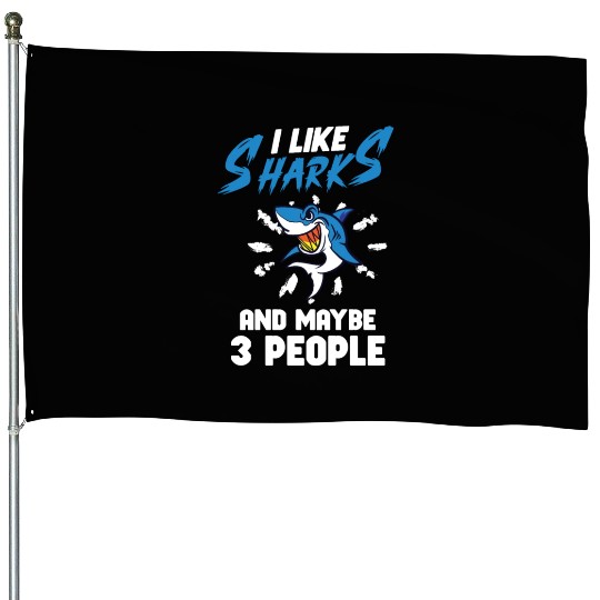 Shark Ocean Predator Sea Creature House Flags