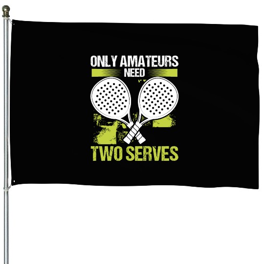 Paddle Tennis Player Match Amateurs Paddle Team House Flags