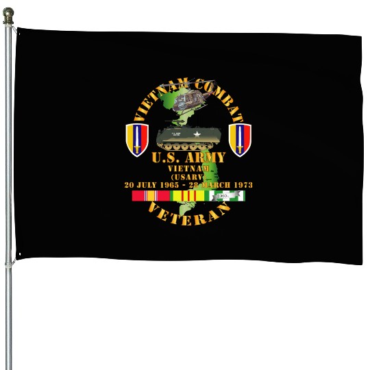 Army Vietnam Combat Veteran US Army Vietnam USARV House Flags