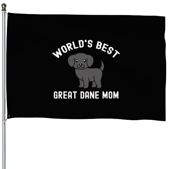 World's Best Great Dane Mom House Flags