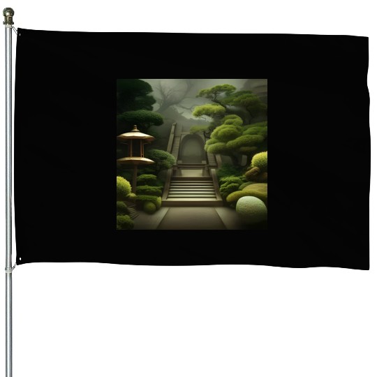 Blossom bonzai trees House Flags