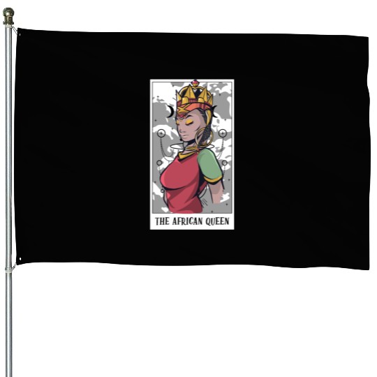 Awesome The African Queen Tarot Card A Tarot House Flags