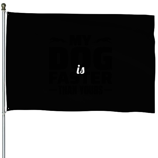 Greyhound Racing Dog Pet Race Animal Racer House Flags