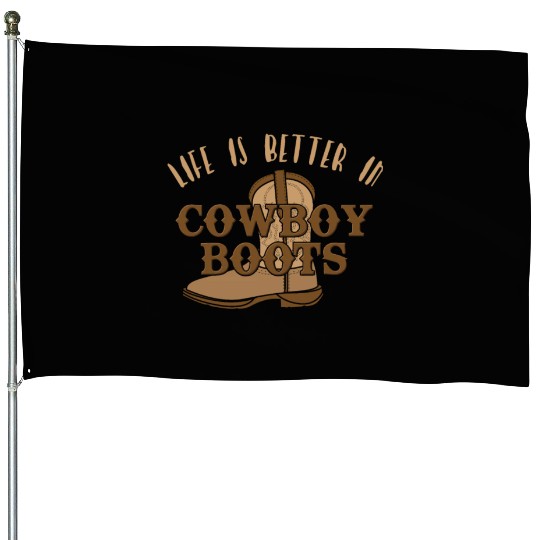 Cowboy Barn Bull Rider Rodeo Country Western Gift House Flags