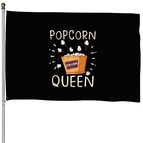 Movie Watching Cinema Popcorn Binge Watching House Flags