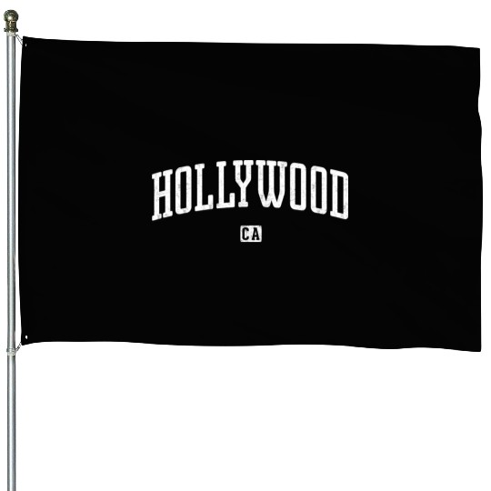 Hollywood California Vintage House Flags