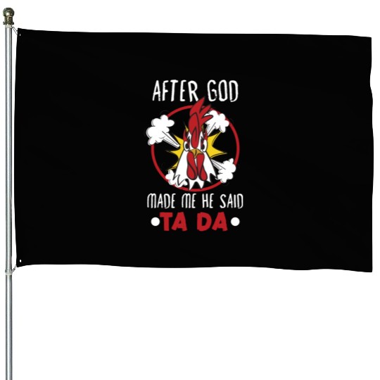 Chicken Farmer Gift Funny Chickens Country Farm House Flags