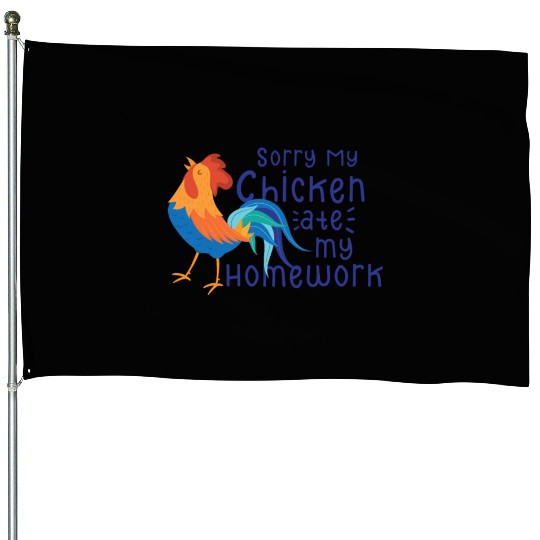 Chicken Farmer Gift Funny Chickens Country Farm House Flags
