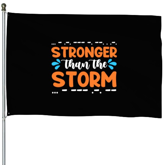 Ham Radio Stronger Than The Storm Radio Operator House Flags