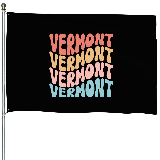 Retro Vermont Use State House Flags