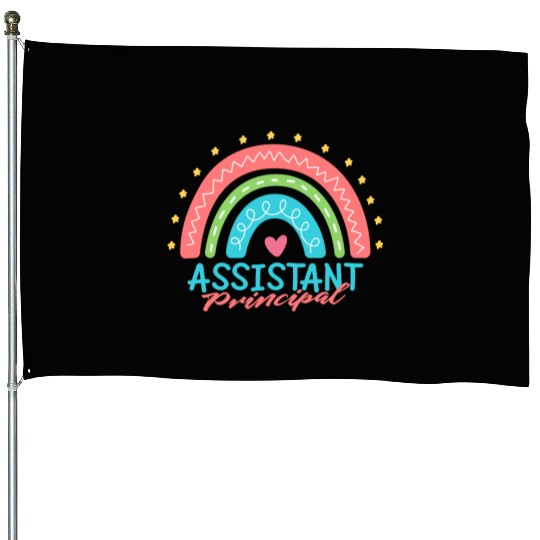 Assistant Principal Back School Teacher Principal House Flags
