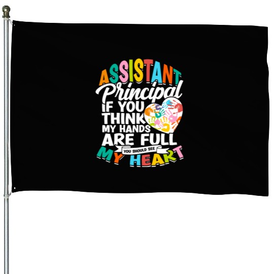 Assistant Principal Back School Teacher Principal House Flags