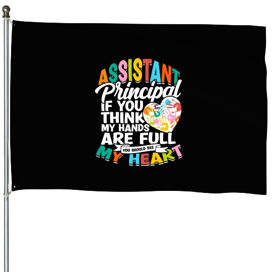 Assistant Principal Back School Teacher Principal House Flags