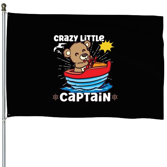 Sailing Sailboat Boating Kid Child Yacht Boat House Flags