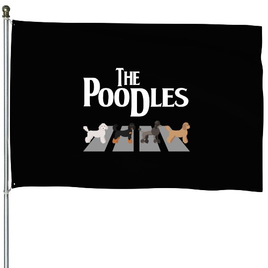 The Poodles Funny Poodle Dog Mom Dad Dog Lover House Flags