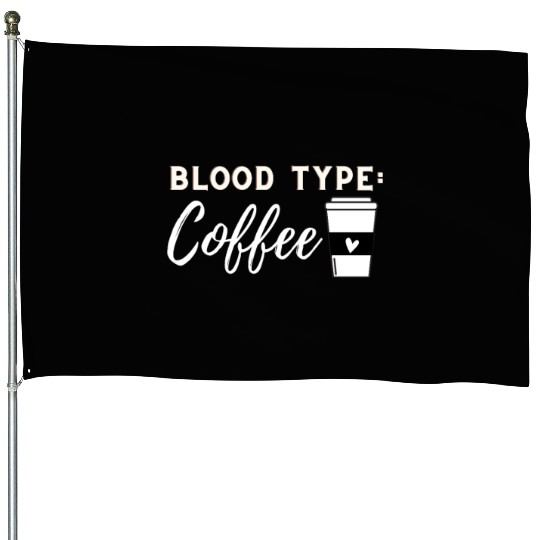 Blood Type Coffee House Flags