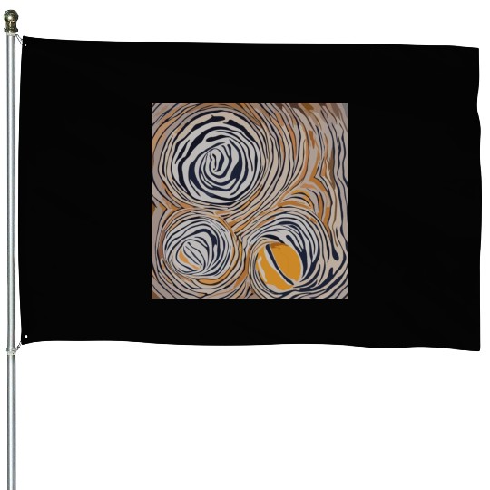 tiger skin House Flags