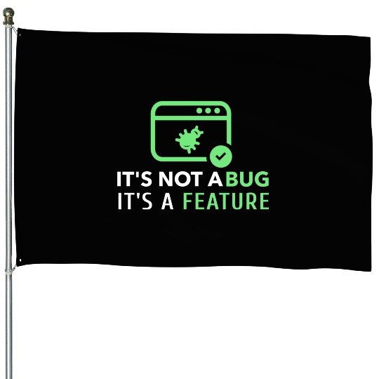 Fun and fun computer science House Flags for IT technici