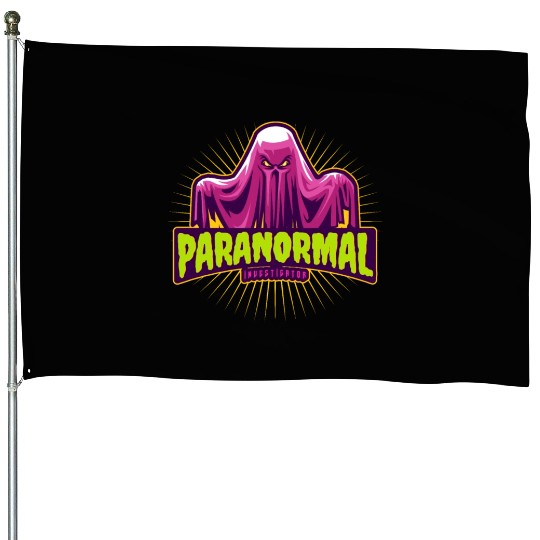 Ghost Hunting Paranormal Investigator House Flags