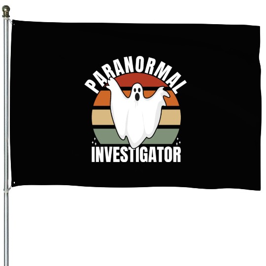 Ghost Hunting Paranormal Investigator House Flags