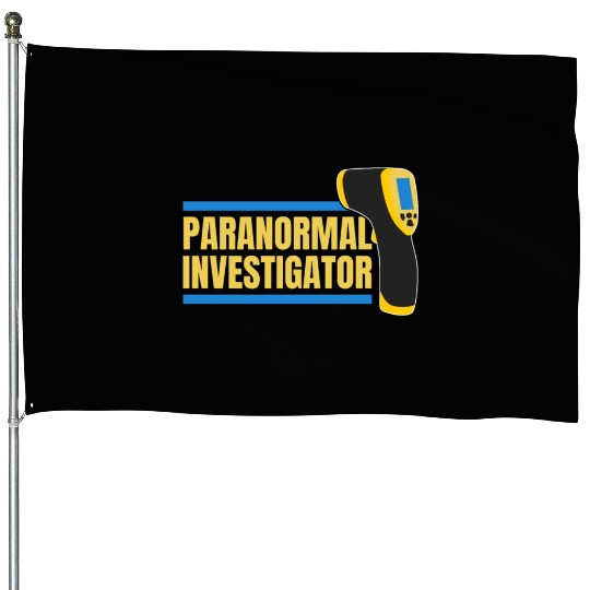 Ghost Hunting Paranormal Investigator House Flags