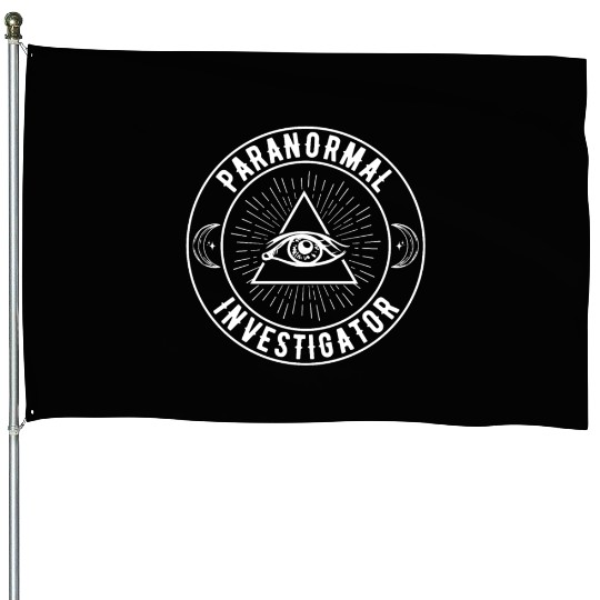 Ghost Hunting Paranormal Investigator House Flags
