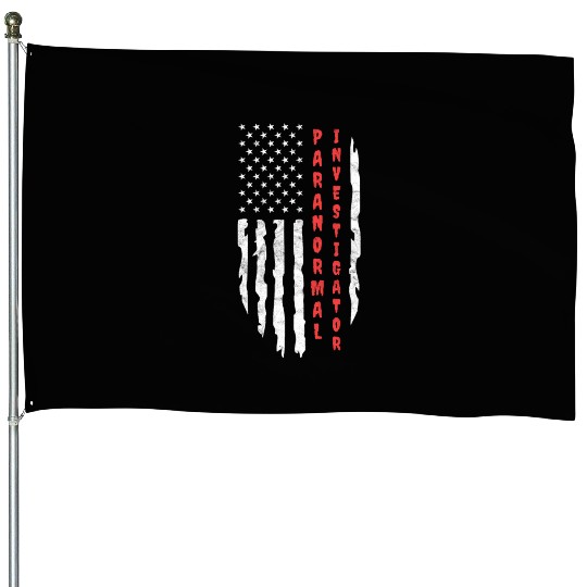 Ghost Hunting Paranormal Investigator House Flags