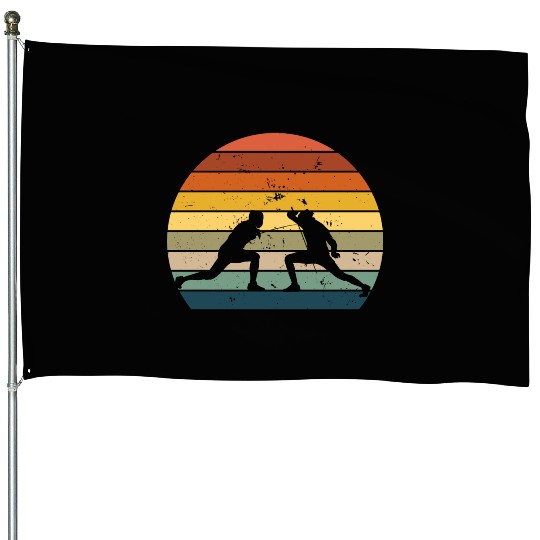 Retro fencing House Flags