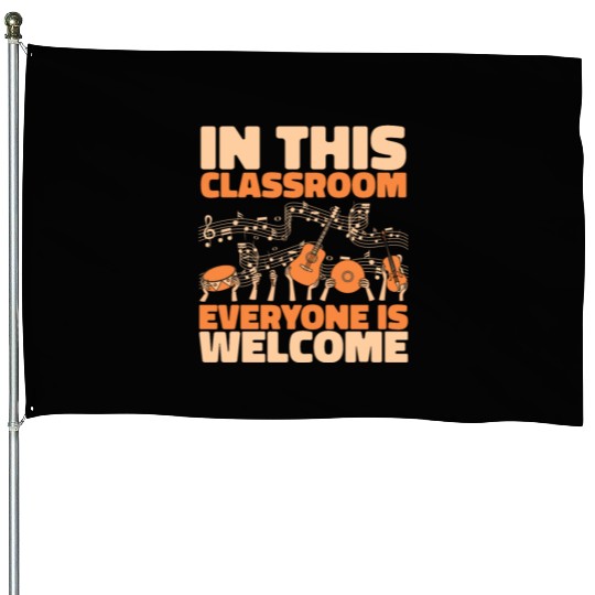 Music Teacher music nout House Flags