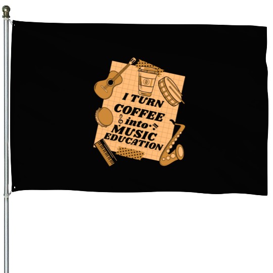 Music Teacher Coffee House Flags