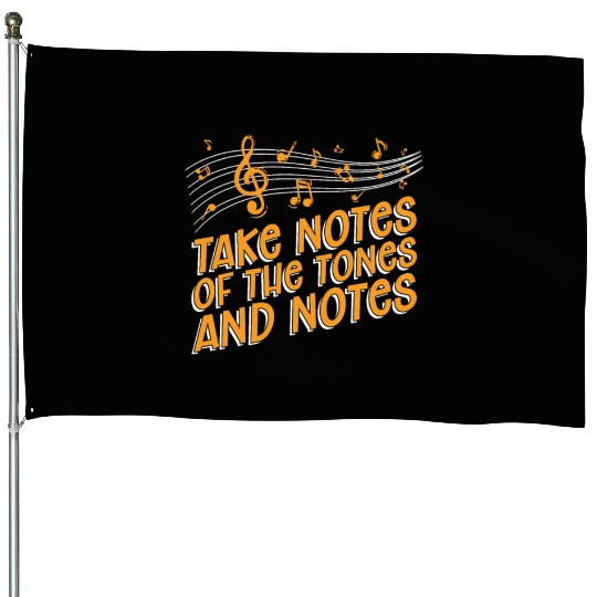 Music Teacher Notes House Flags