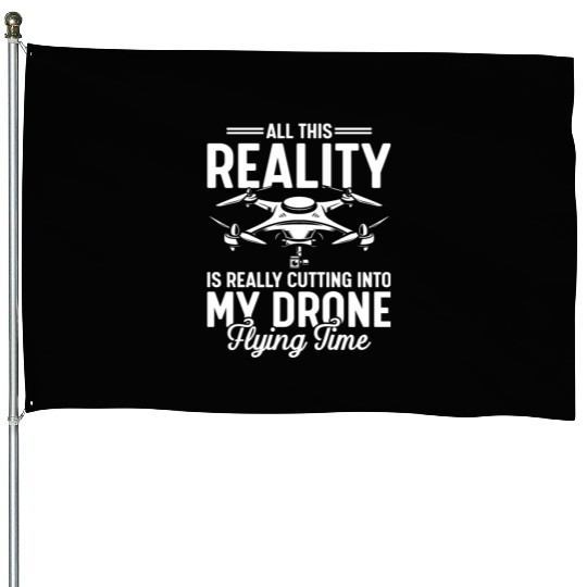 Drone , Drones, Drone Flying House Flags