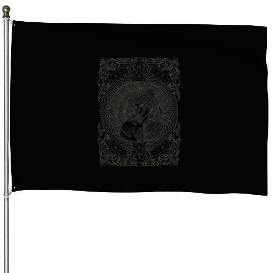 Goth Satan Rock Festivals Black Heavy Death Metal House Flags